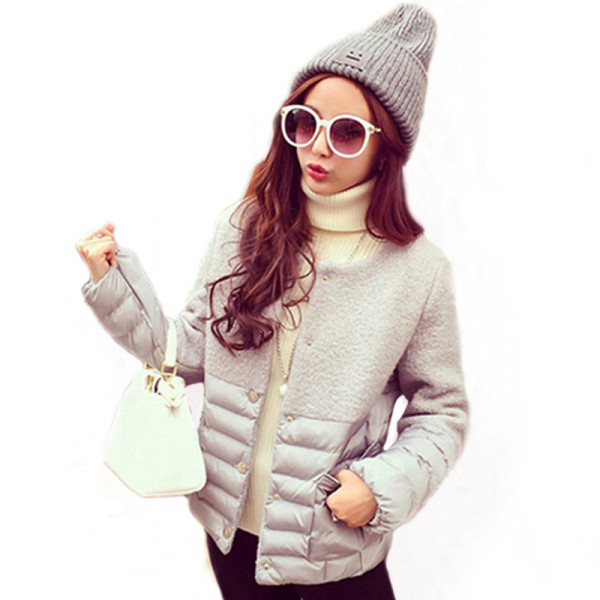 Moodne lühike taskute ja nööpidega kevadjope