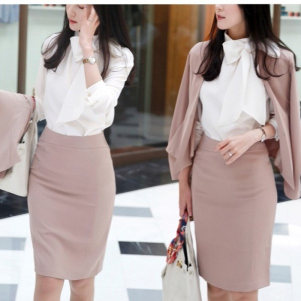 Modern női ing hosszú ujjal és szalaggal