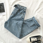 Moderni ležerni široki model traperica s visokim strukom