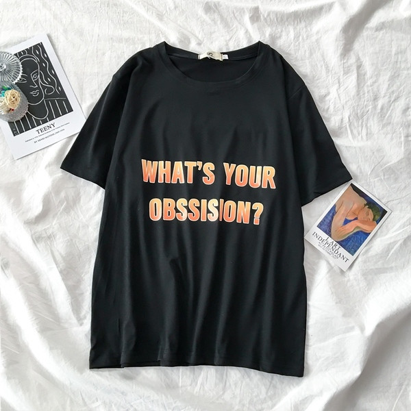 Vabaaja naiste t-särk ümara kaelusega ja kirjaga