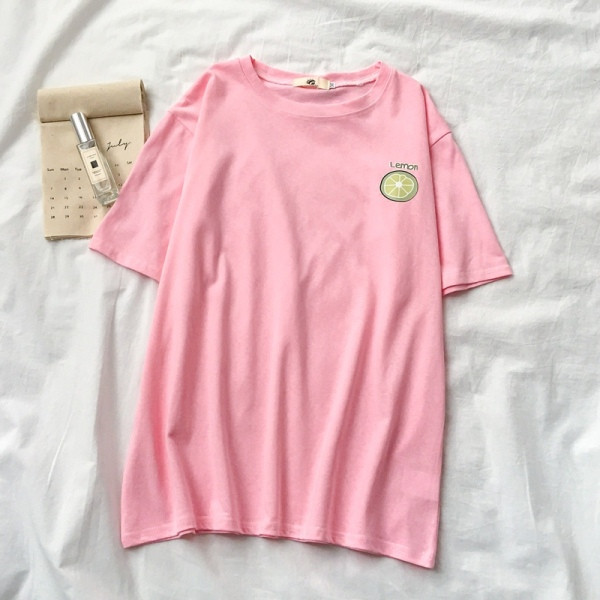 Alkalmi női póló rövid ujjal és rátéttel