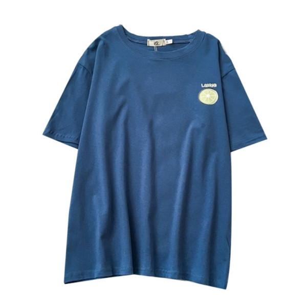 Alkalmi női póló rövid ujjal és rátéttel