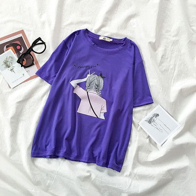 Alkalmi női póló rátéttel és ovális nyakkivágással