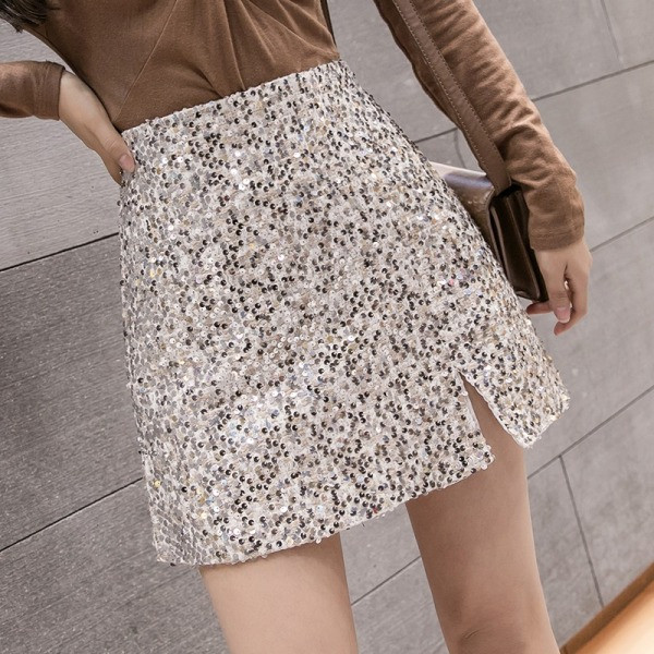 Uus mudel lõhiku ja litritega naiste seelik