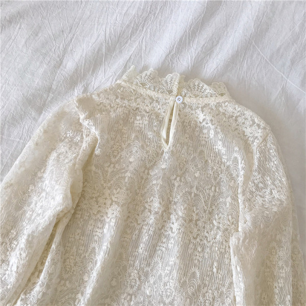 Modern női csipkeblúz három színben