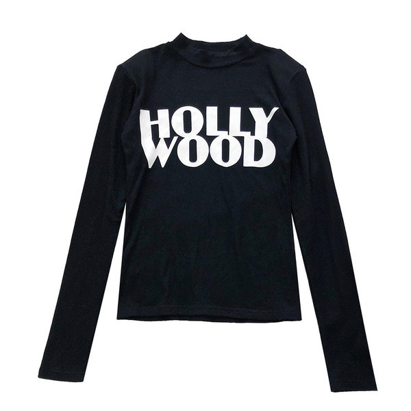 Καθημερινή γυναικεία μπλούζα με ωοειδές λαιμόκοψη σε τρία χρώματα με γράμματα