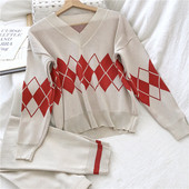 Moderan ženski komplet od dvodijelnih hlača i bluze u tri boje