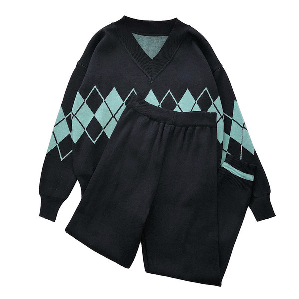 Moderan ženski komplet od dvodijelnih hlača i bluze u tri boje