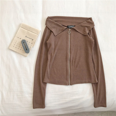 Naiste moodne neljas värvitoonis kinnitusega dressipluus