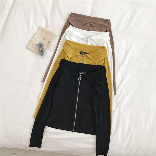 Naiste moodne neljas värvitoonis kinnitusega dressipluus