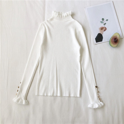 Γυναικεία κομψή μπλούζα  σε τρία χρώματα με ημί - ψηλο κολάρο