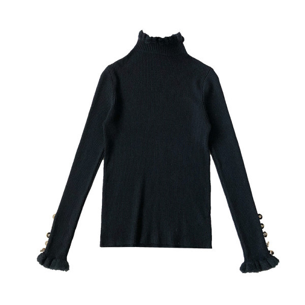 Γυναικεία κομψή μπλούζα  σε τρία χρώματα με ημί - ψηλο κολάρο