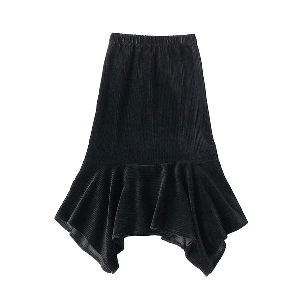 Női alkalmi szoknya három színben gumírozott derékkal