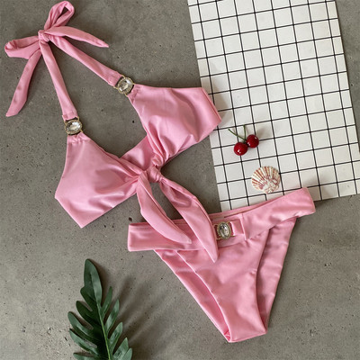 Uus kaheosaline lipsude ja kividega ujumistrikoo