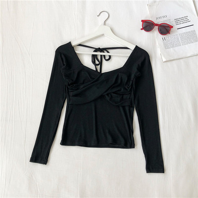 Naiste vabaaja lipsudega pluus neljas värvitoonis