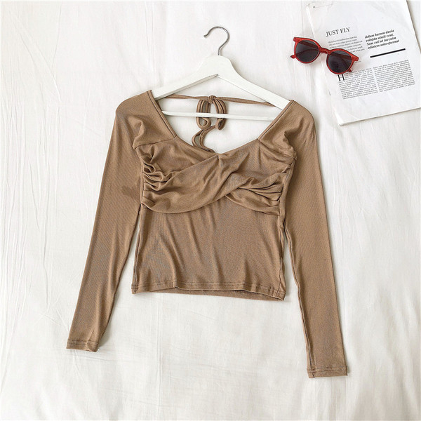 Naiste vabaaja lipsudega pluus neljas värvitoonis