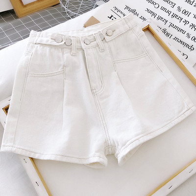 Must-valged vabaaja naiste lühikesed püksid