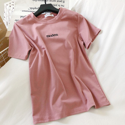 Naiste vabaaja pluus viies värvitoonis kirjaga