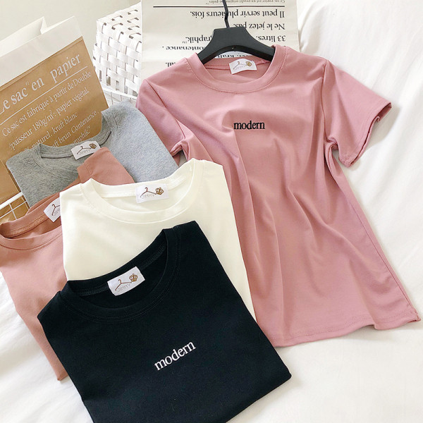 Naiste vabaaja pluus viies värvitoonis kirjaga