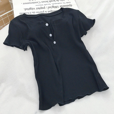 Női blúz széles modell négy színben gombokkal