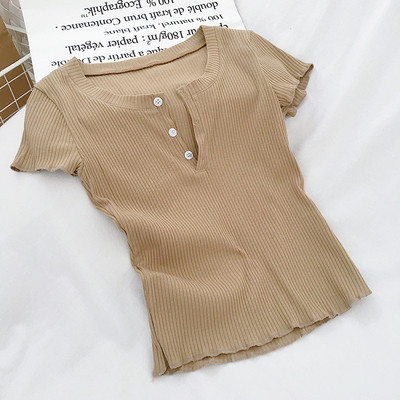 Női blúz széles modell négy színben gombokkal