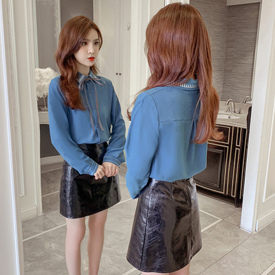 Vabaaja naiste särk tikandi ja klassikalise kraega