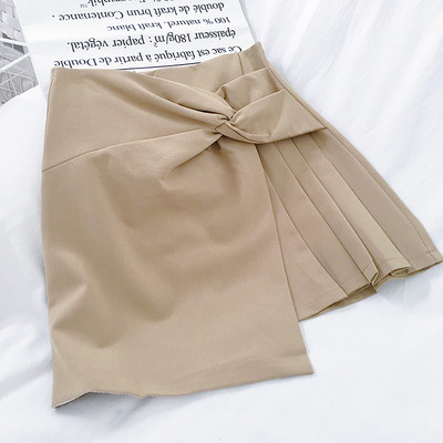 Naiste kaasaegne seelik kolmes värvitoonis asümmeetriline mudel