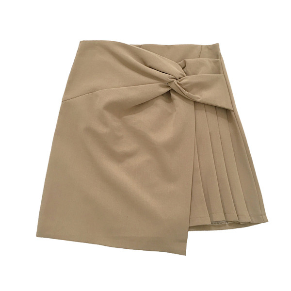 Naiste kaasaegne seelik kolmes värvitoonis asümmeetriline mudel