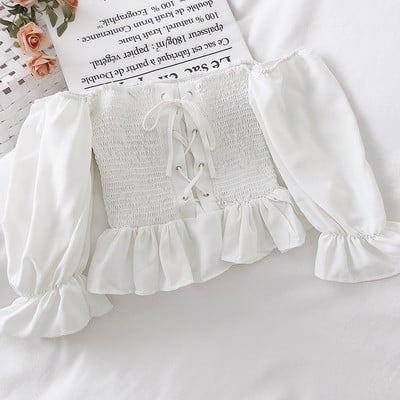 Aktuelna ženska kratka bluza na veze u četiri boje