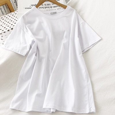 Naiste vabaaja lühikeste varrukatega pluus tavaline mudel