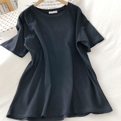 Naiste vabaaja lühikeste varrukatega pluus tavaline mudel