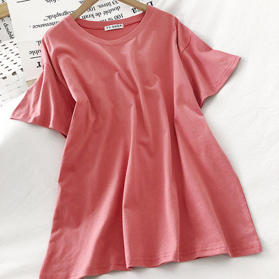 Naiste vabaaja lühikeste varrukatega pluus tavaline mudel