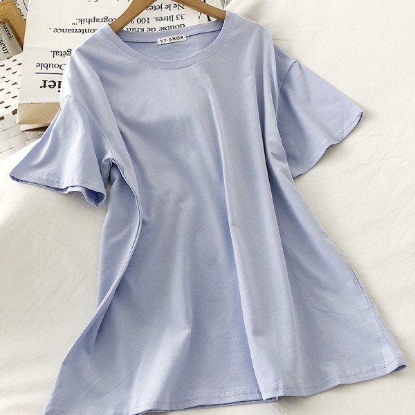 Naiste vabaaja lühikeste varrukatega pluus tavaline mudel