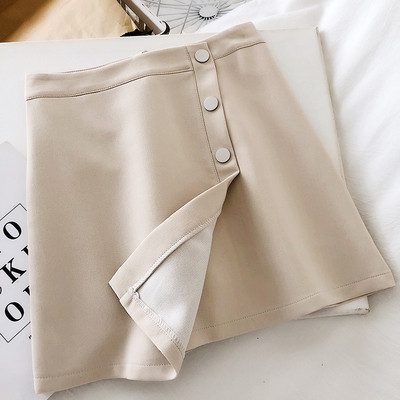 Naiste aktuaalne lühikese seeliku tavaline mudel kolmes värvitoonis