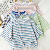 Lezser női csíkos blúz széles modell