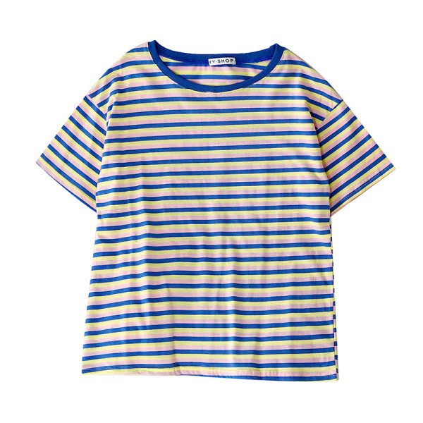 Lezser női csíkos blúz széles modell