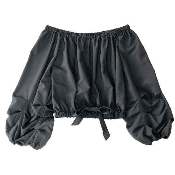 Moodne naiste lipsudega pluus sinist, valget ja kollast värvi