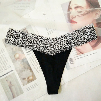 Naiste õmblusteta stringid leopardimustriga