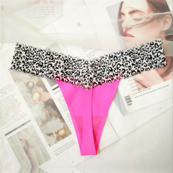 Naiste õmblusteta stringid leopardimustriga