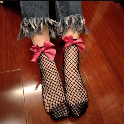 Γυναικείες κάλτσες με διακόσμηση με κορδέλα