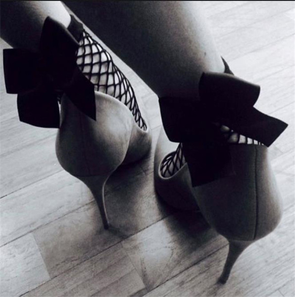 Γυναικείες κάλτσες με διακόσμηση με κορδέλα