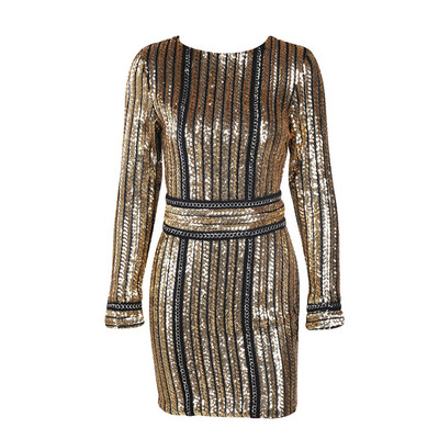 Stiilne naiste lühike kleit pikkade varrukate ja litritega