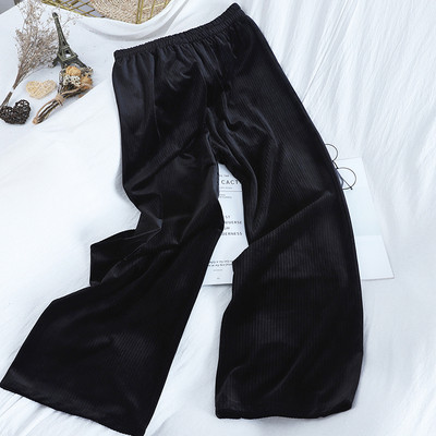 Széles retró nadrág kordbársonyból, derékrészben gumival