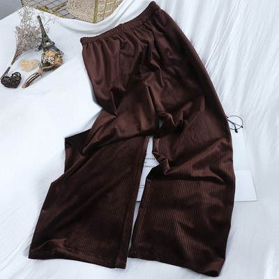 Széles retró nadrág kordbársonyból, derékrészben gumival