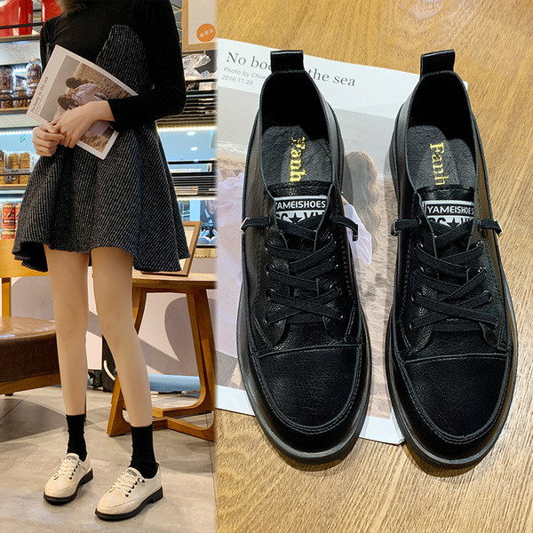 női alkalmi tavaszi-őszi cipő műbőr fűzővel