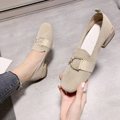 Naiste vabaaja tekstiilist pandla ja kividega kingad - kaks mudelit