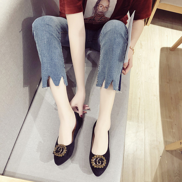 Naiste vabaaja mokassiinid ökoseemisnahast pandlaga - suured suurused