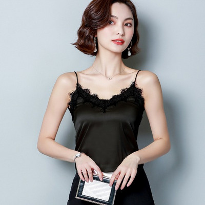 Uut mudelit naiste topp pitsi ja õhukeste rihmadega