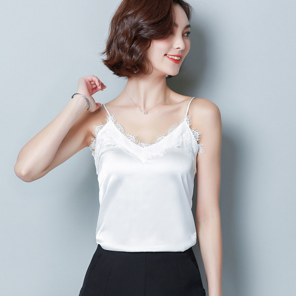 Uut mudelit naiste topp pitsi ja õhukeste rihmadega