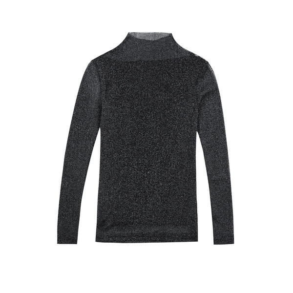 Moodne naiste pluus Slim mudel läikiva efektiga